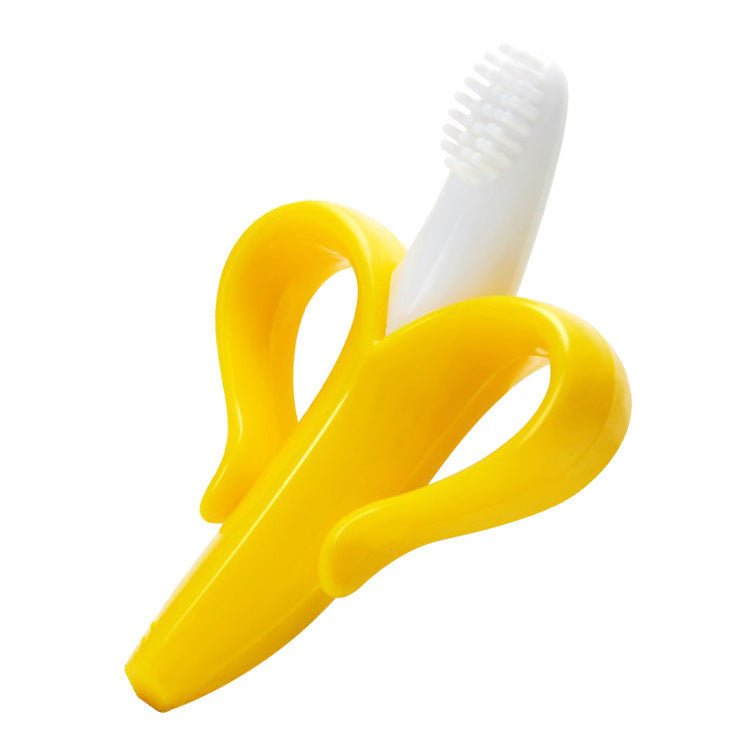 Flexible Banana-Style Giraffe Silicone Baby Teether | BPA-Free Silicone Teether for Teething Relief