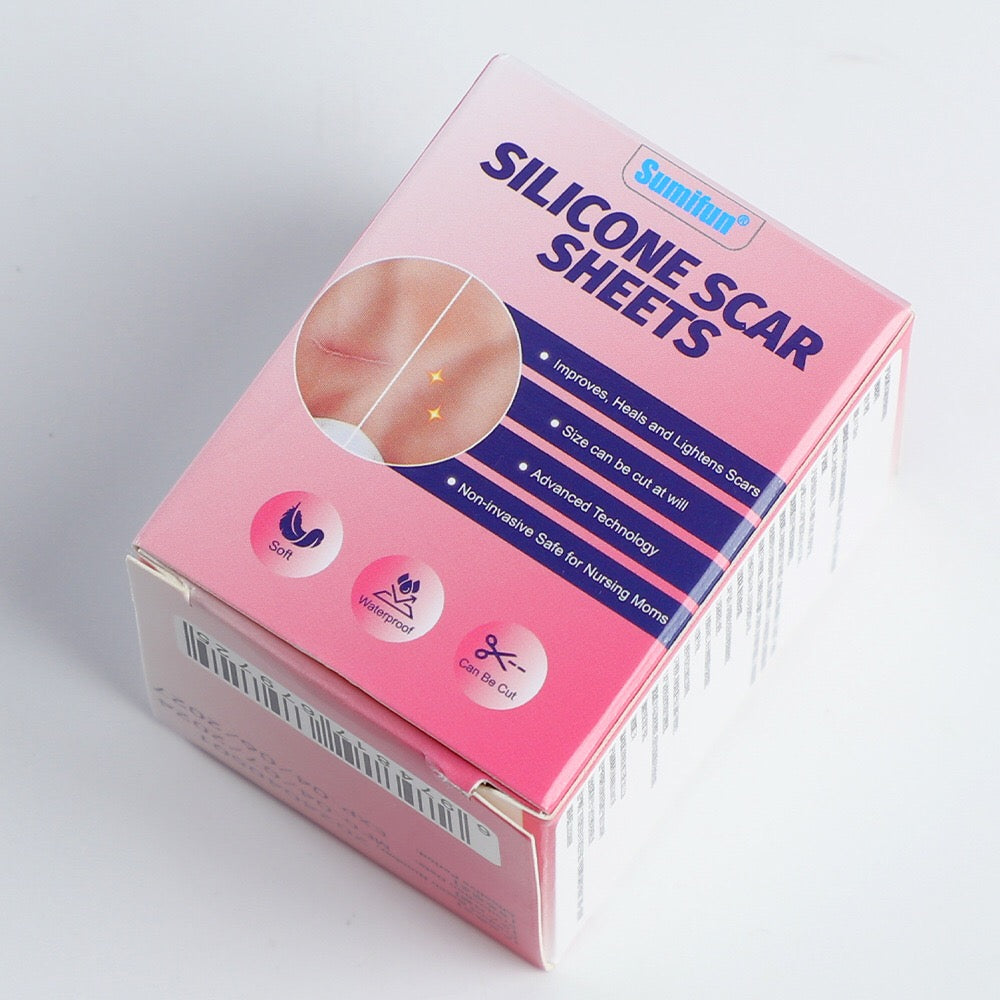 Silicone Scar Sheets (4*150cm, Brown color) | Scar Repair Tapes for New & Old Scars and Stretch Marks