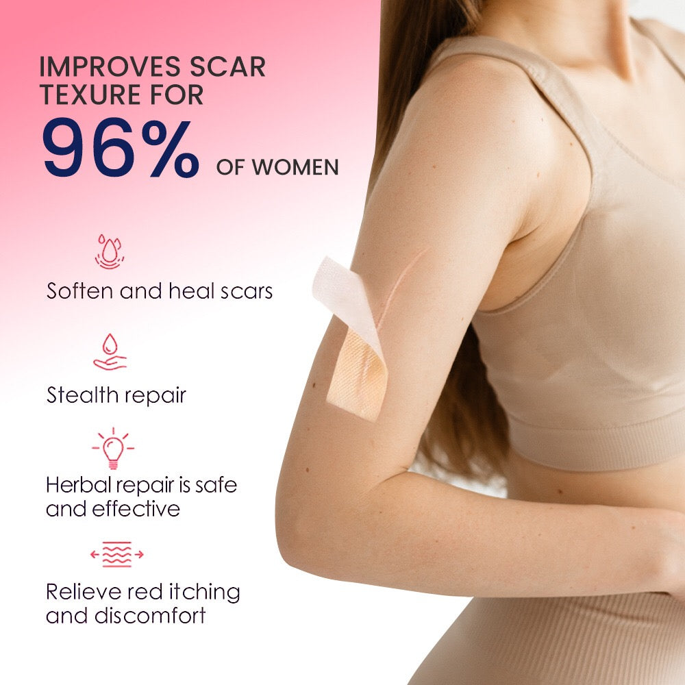 Silicone Scar Sheets (4*150cm, Brown color) | Scar Repair Tapes for New & Old Scars and Stretch Marks