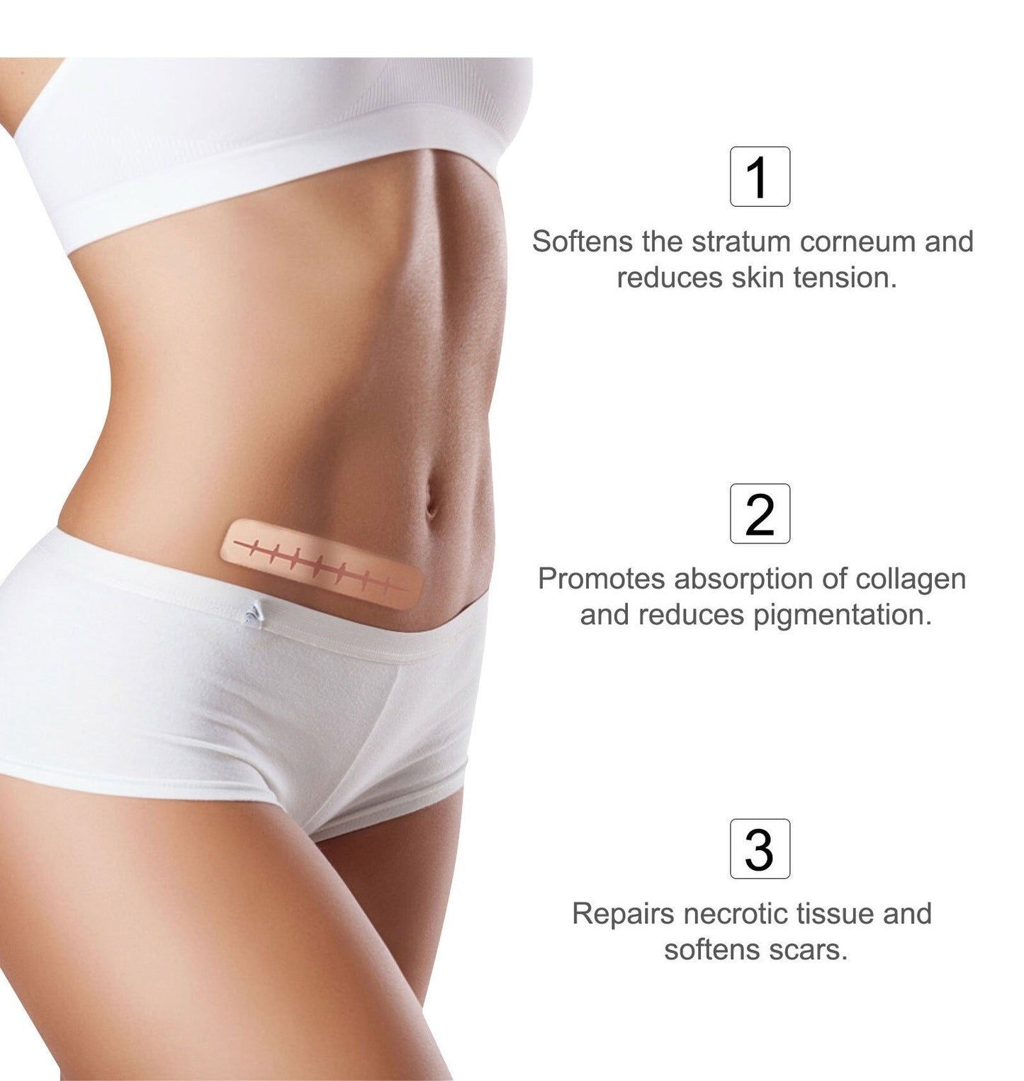 Silicone Scar Sheets (4*150cm, Brown color) | Scar Repair Tapes for New & Old Scars and Stretch Marks