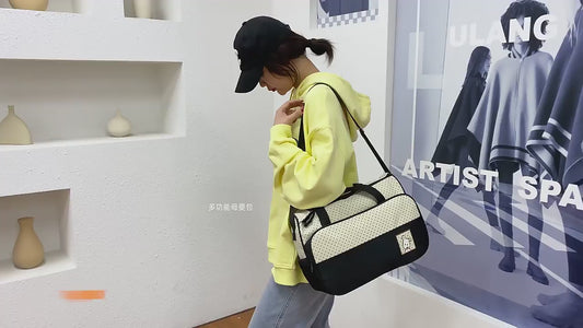 5-in-1 Diaper Bag Set with Large Bag, Small Bag, Bottle Bag, Food Bag, and Diaper Changing Pad