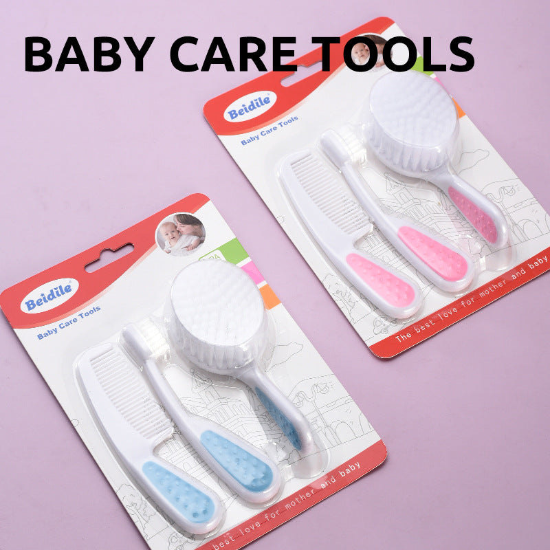 3-Piece Baby Grooming and Oral Care Set with Hair Brush, Gentle Comb, and Training Toothbrush | Baby Hair and Oral Care Set