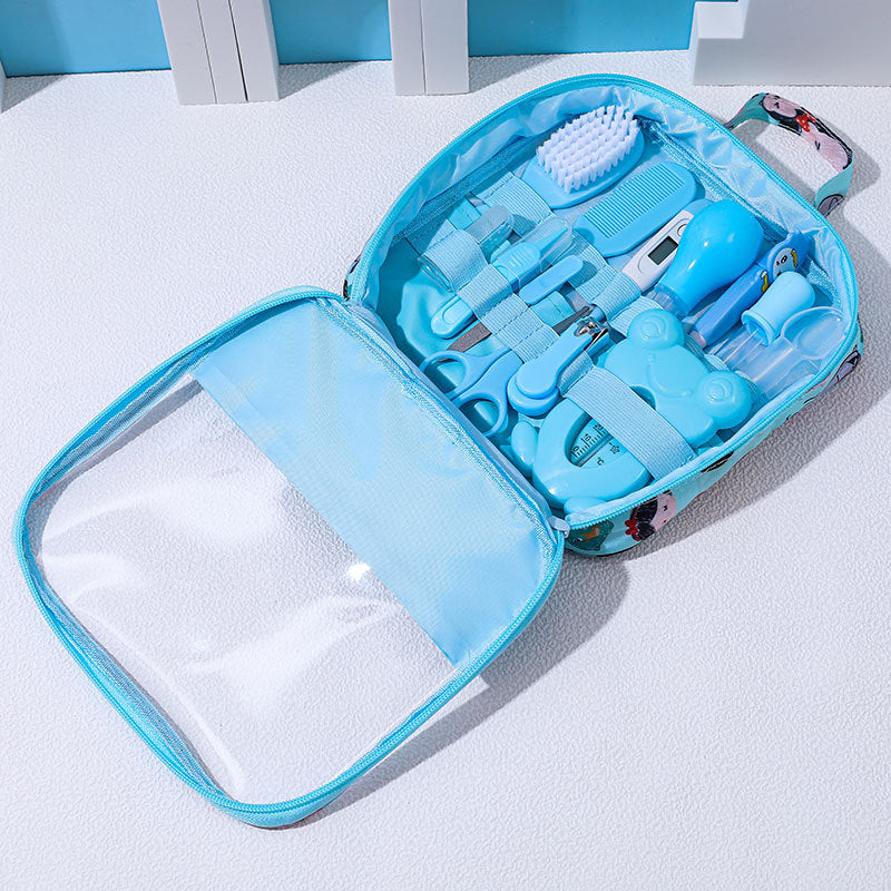 13-Piece Baby Grooming and Care Kit with Travel Pouch | Ultimate Baby Care Starter Kit for Newborns and Toddlers