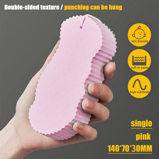 Gentle and Soft Baby Bath Sponge | 3D Exfoliating and Scrubbing Sponge