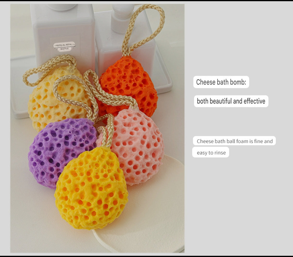 Cute Honeycomb Baby Bath Sponge | Japanese Style Bath Sponge for Babies, Kids and Adults