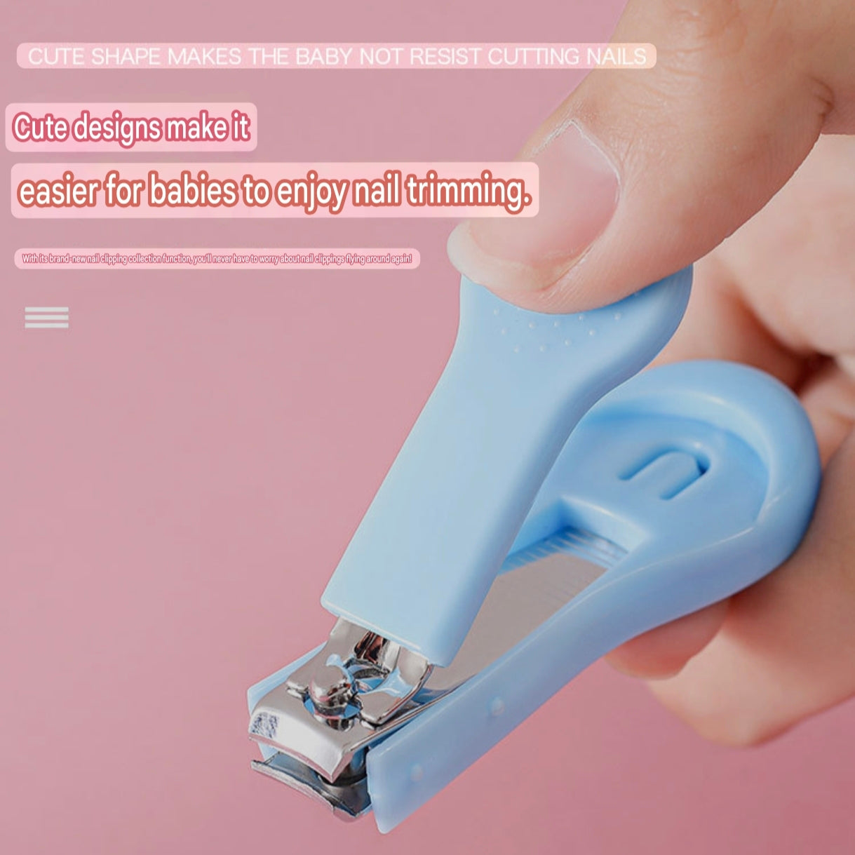 3-Piece Baby Nails Care Set with Nail Clippers, Nail Scissors, and Nail File