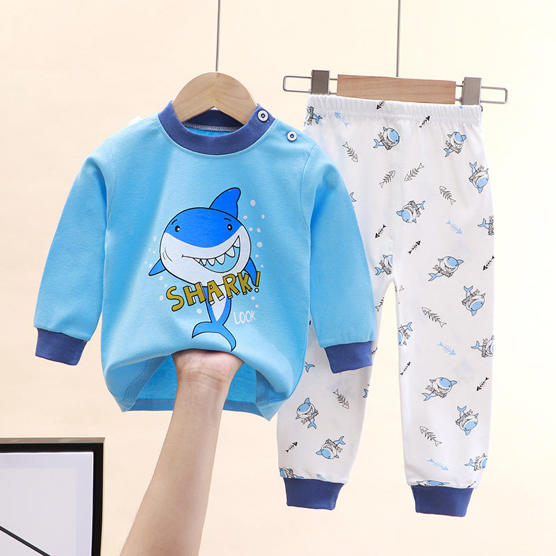 2-Piece Pajamas Set with Long-Sleeve Top and Pants for Boys and Girls | Adorable Soft Cotton Nightwear and Sleepwear Set
