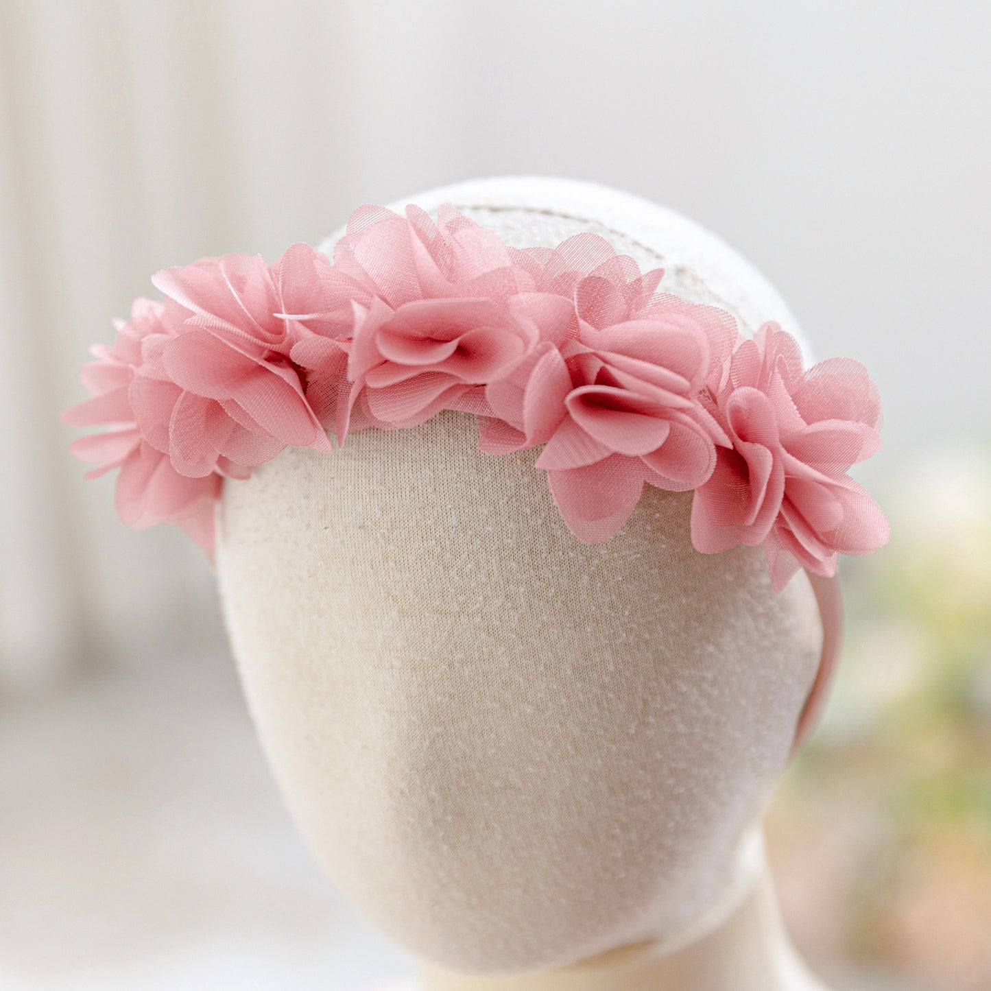 Cute Princess Dress with Floral Shoulders, Layered Chiffon Skirt and Matching Flower Headband (6-12 months) | Adorable Flower Girl Ball Gown