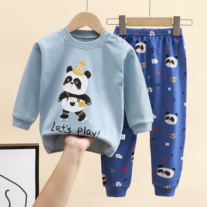 2-Piece Pajamas Set with Long-Sleeve Top and Pants for Boys and Girls | Adorable Soft Cotton Nightwear and Sleepwear Set