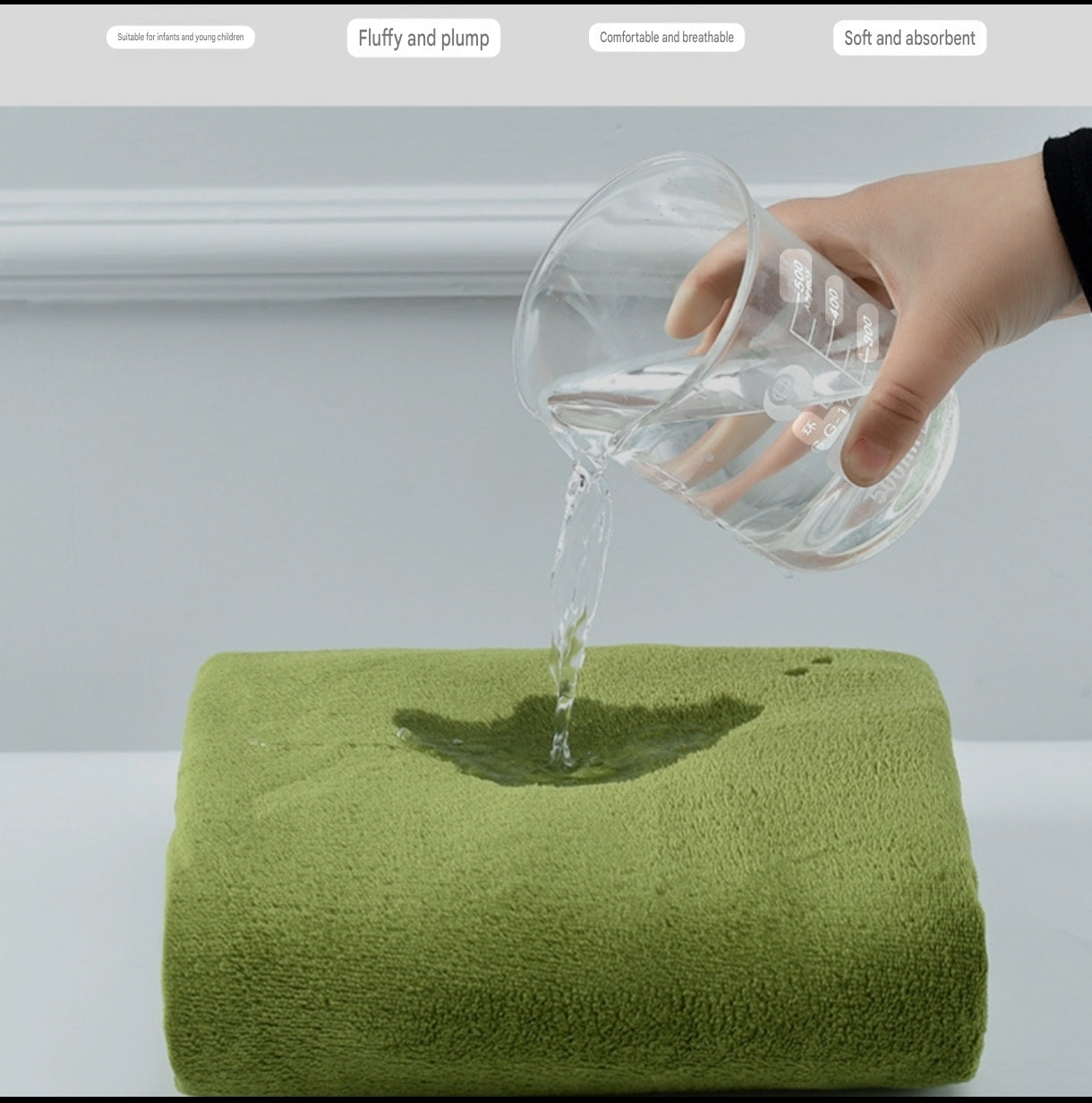 3-in-1 Luxury Coral Fleece Baby Bath Towels Gift Set | Ultra-Soft Bath Towels Set for Mother and Baby