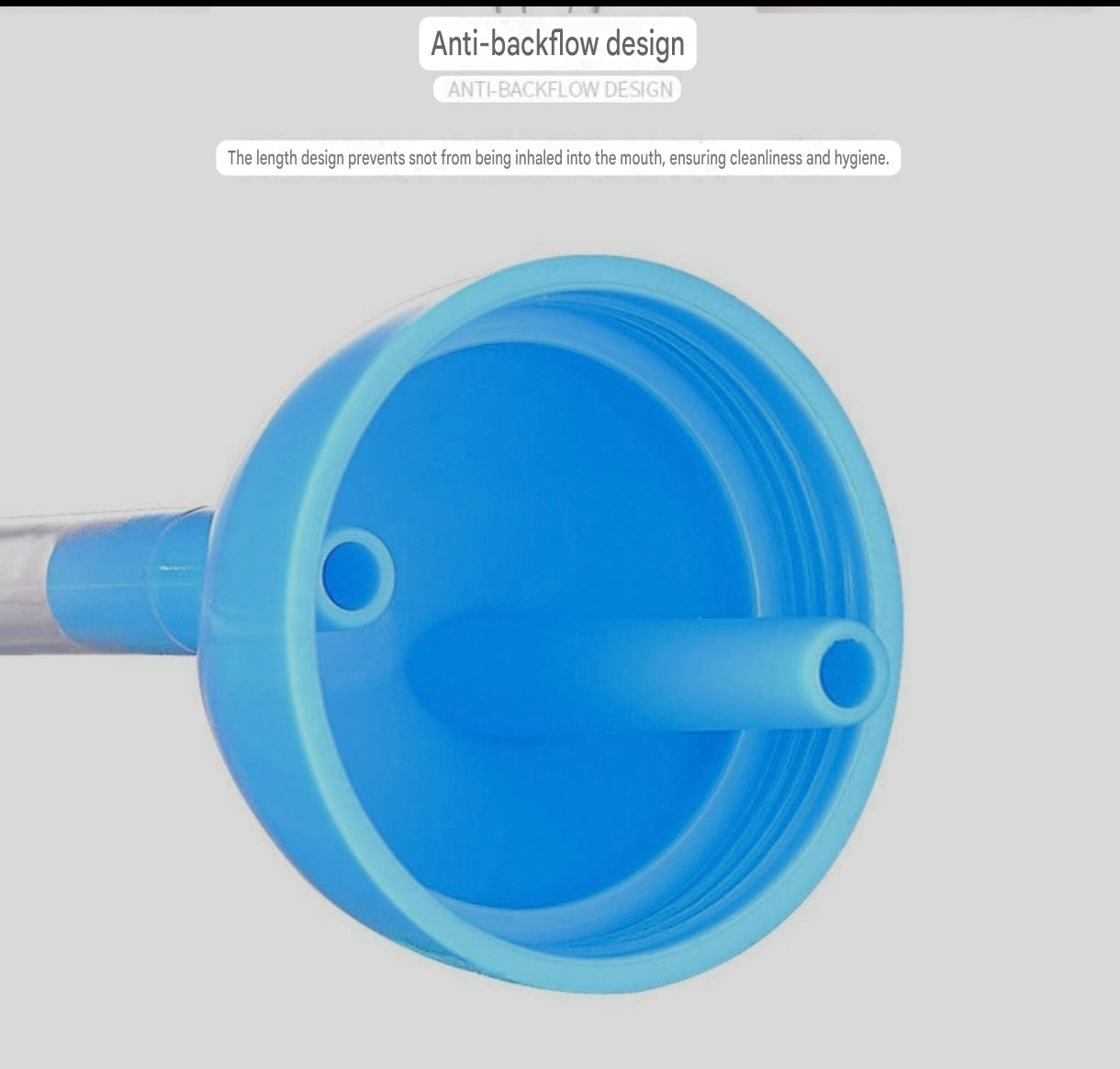 BPA-Free Baby Nasal Aspirator Set with Mouth Section | Anti-Backflow Nasal Aspirator Kit with Safety Filter