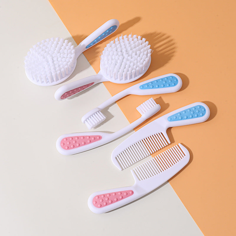 3-Piece Baby Grooming and Oral Care Set with Hair Brush, Gentle Comb, and Training Toothbrush | Baby Hair and Oral Care Set