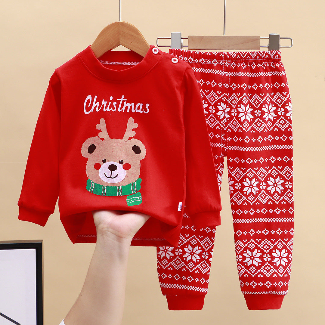 Two-Piece Christmas Baby Pajama Set (73-90cm) | Premium Festive Season Baby Boy/Girl Loungewear