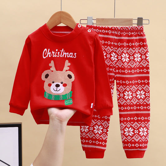 Two-Piece Christmas Baby Pajama Set (73-90cm) | Premium Festive Season Baby Boy/Girl Loungewear