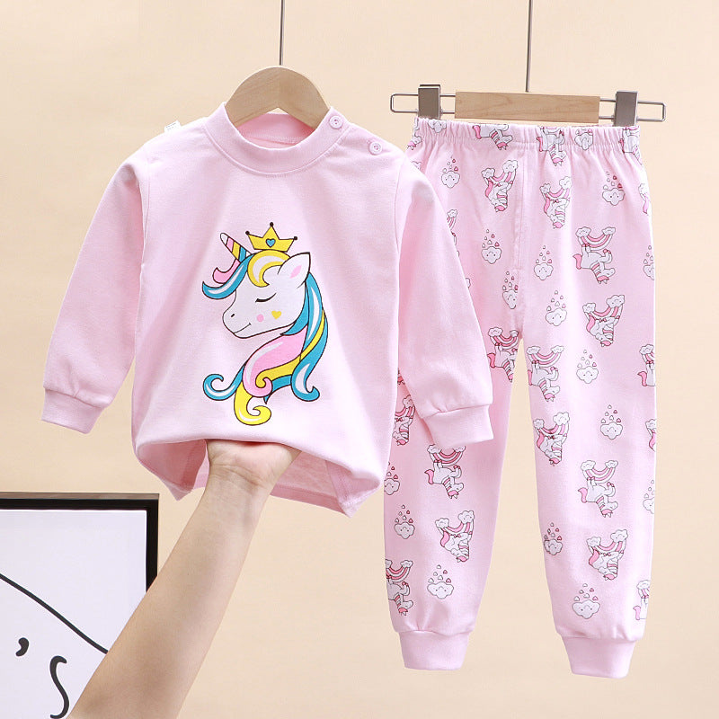 2-Piece Pajamas Set with Long-Sleeve Top and Pants for Boys and Girls | Adorable Soft Cotton Nightwear and Sleepwear Set