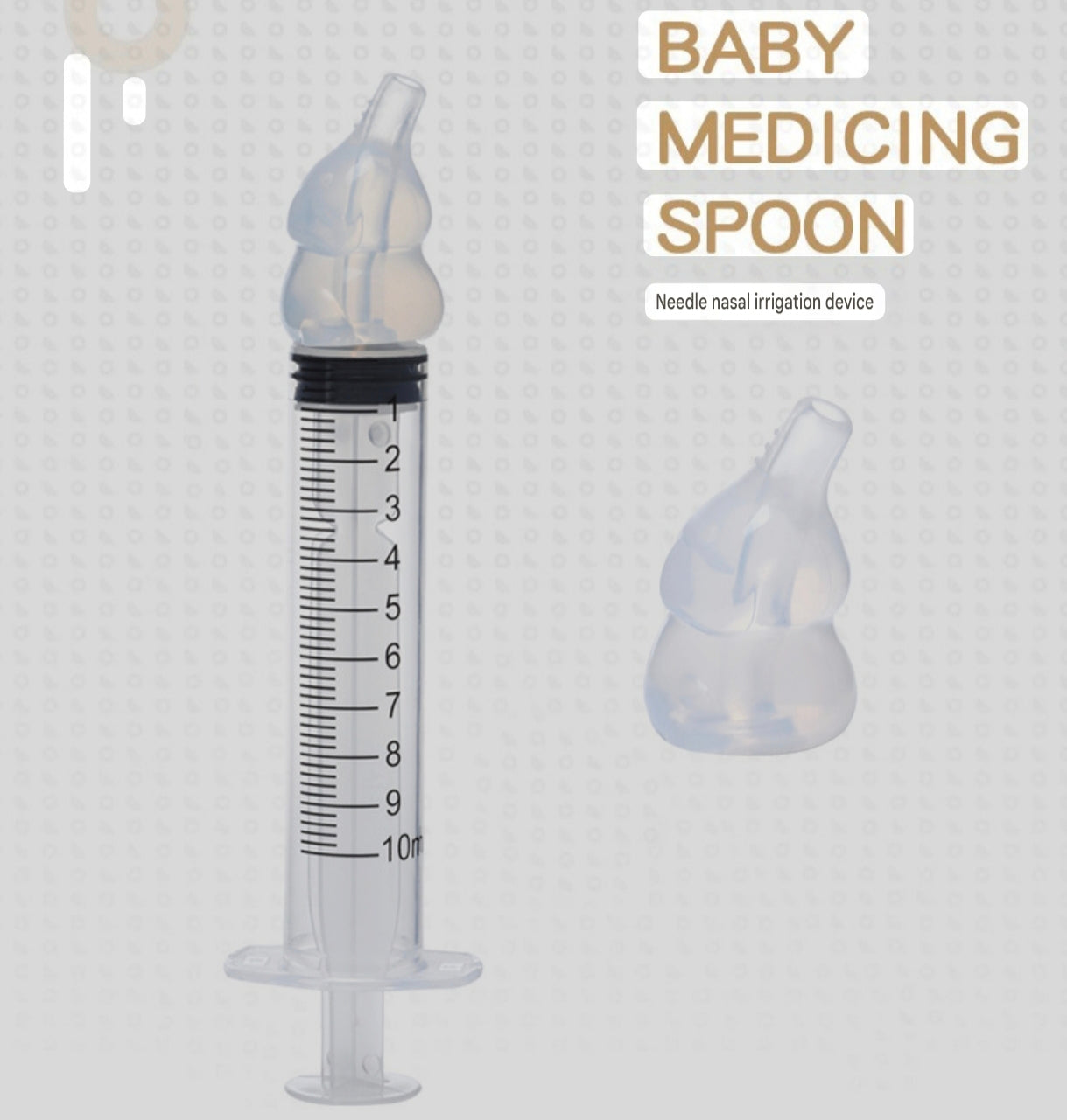 Syringe-Style Baby Nasal Irrigators (10ml) | Silicone Nose Cleaner Syringe for Babies, Toddlers and Infants