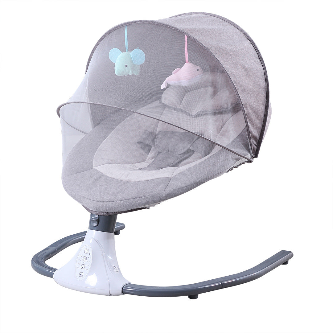 Smart Electric Baby Swing and Rocking Chair with Remote Control and Mosquito Net (0-18 months) | Baby Electric Cradle