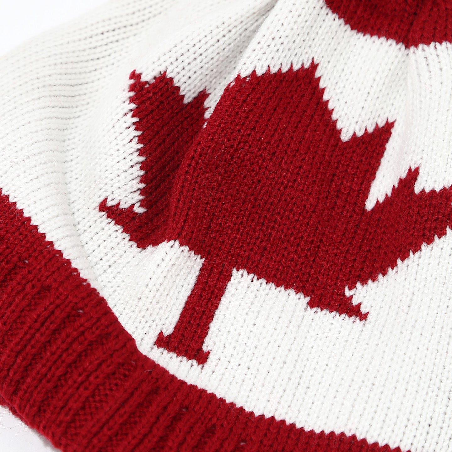 3-Piece Canadian Maple Leaf-Designed Set with Beanie, Scarf and Mittens | Harmattan Set with Hat, Neck Warmer and Gloves