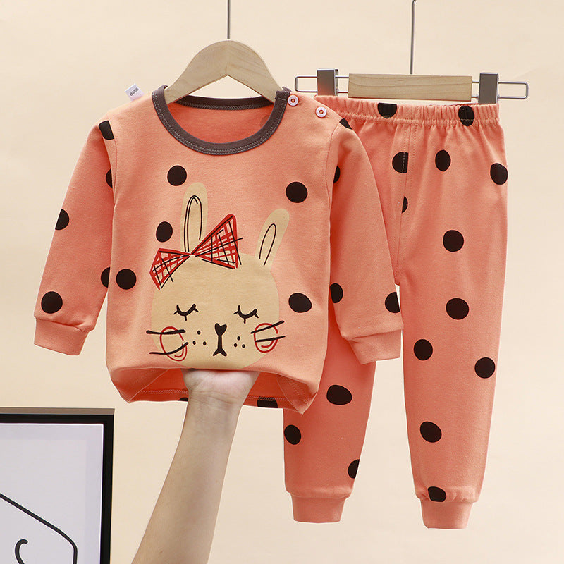 2-Piece Pajamas Set with Long-Sleeve Top and Pants for Boys and Girls | Adorable Soft Cotton Nightwear and Sleepwear Set