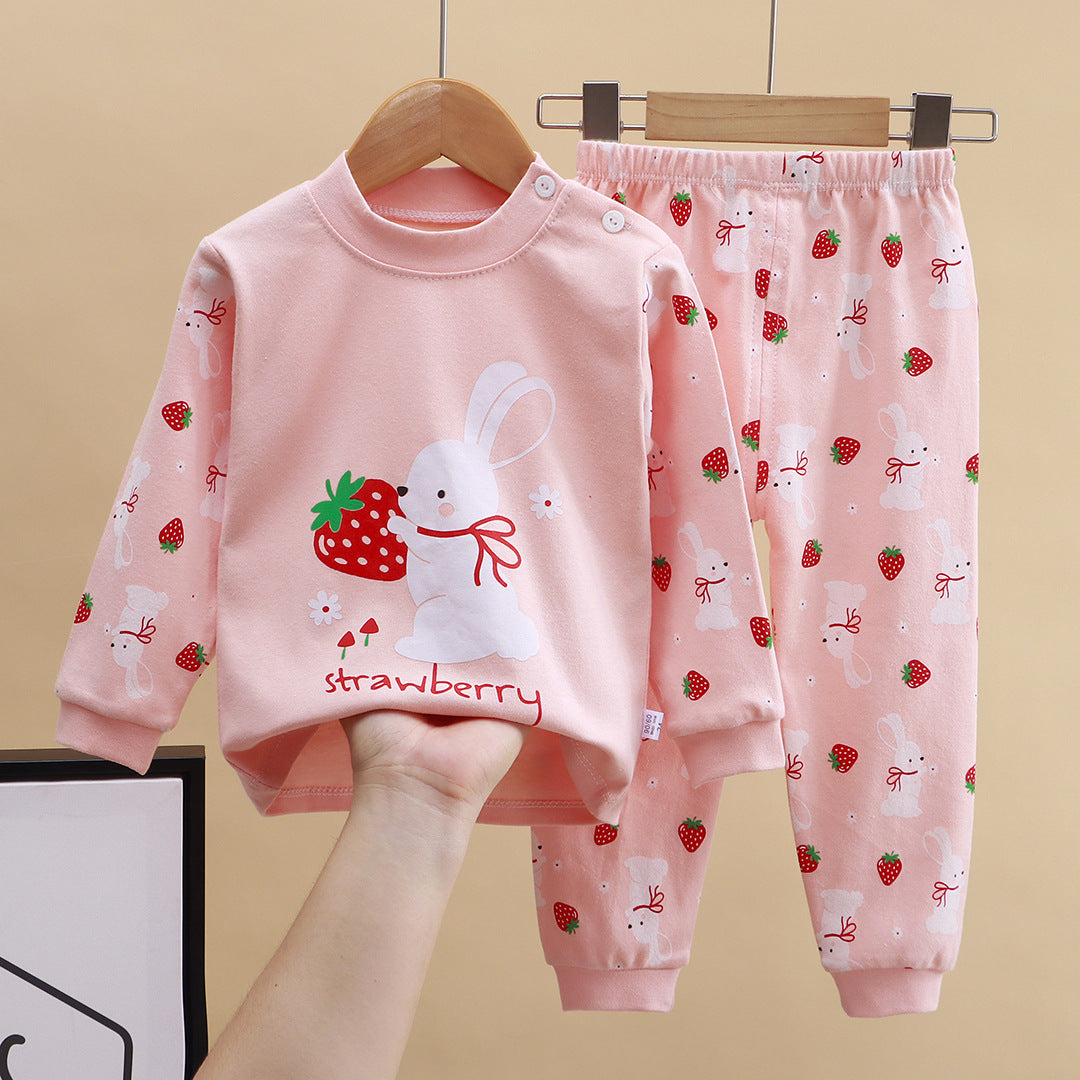 2-Piece Pajamas Set with Long-Sleeve Top and Pants for Boys and Girls | Adorable Soft Cotton Nightwear and Sleepwear Set