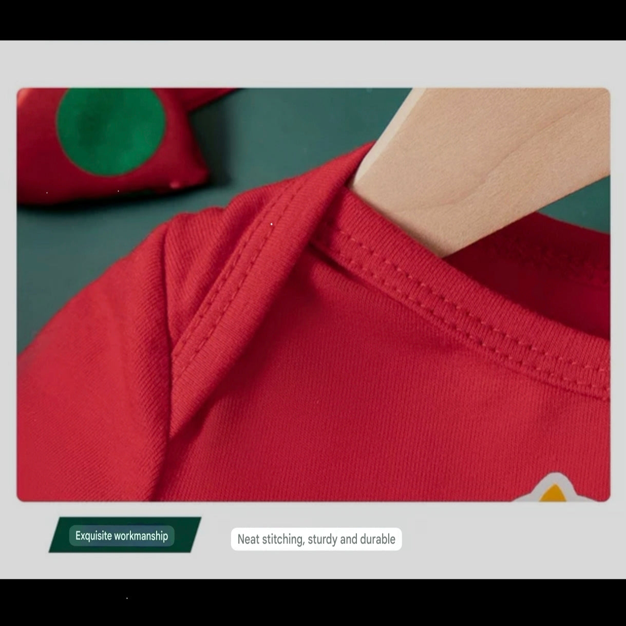 2-Piece "My 1st Christmas" Outfit Set for Girls with Long-Sleeve Romper Dress and Headband