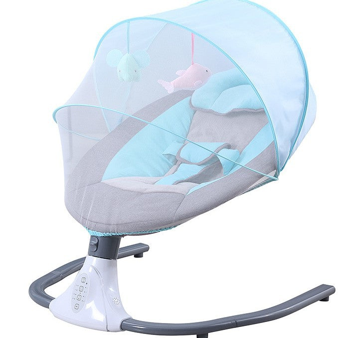 Smart Electric Baby Swing and Rocking Chair with Remote Control and Mosquito Net (0-18 months) | Baby Electric Cradle