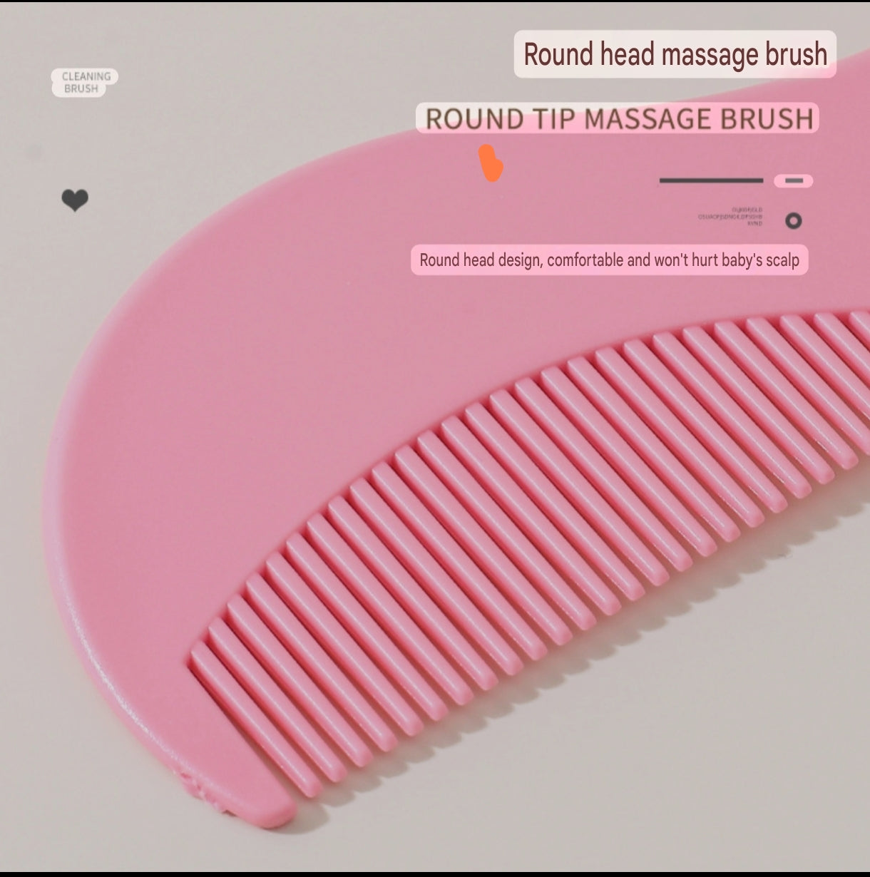 Soft Bristle Baby Brush and Comb Set | Newborn Hair Grooming Kit