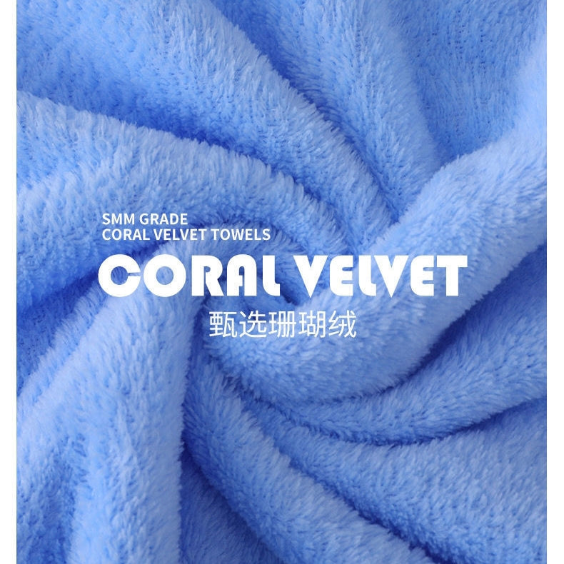 3-in-1 Soft Towel Set for Mother and Baby with Package Bag | Absorbent Coral Fleece Baby Bath Towels Gift Set