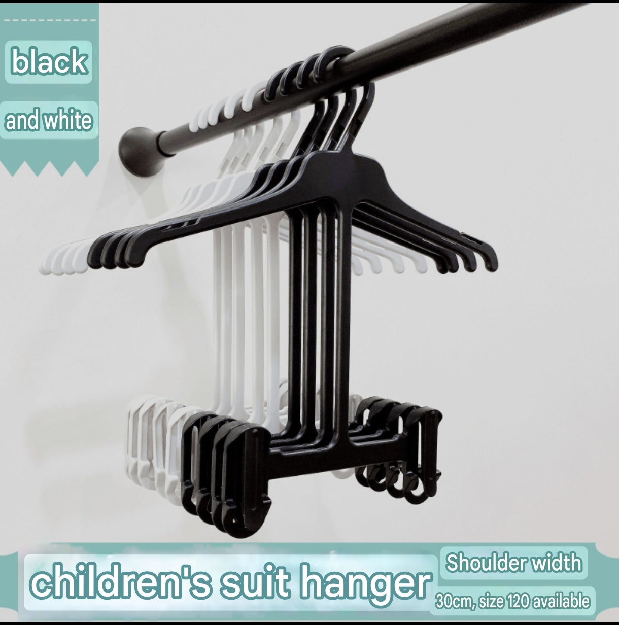 2-in-1 Children’s Clothes Set Hanger for Tops and Pants | Kids Suit and Outfit Hanger