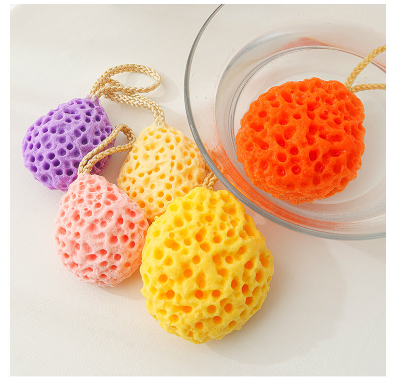Cute Honeycomb Baby Bath Sponge | Japanese Style Bath Sponge for Babies, Kids and Adults