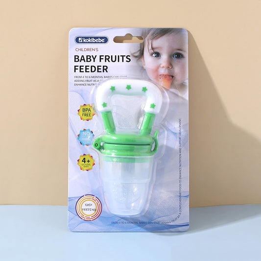 Baby Fruits Feeder Pacifier (4+ months) | Soft Silicone and BPA-Free for Fruit Feeder for Weaning and Teething