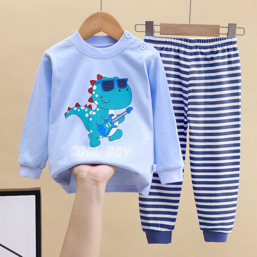 2-Piece Pajamas Set with Long-Sleeve Top and Pants for Boys and Girls | Adorable Soft Cotton Nightwear and Sleepwear Set