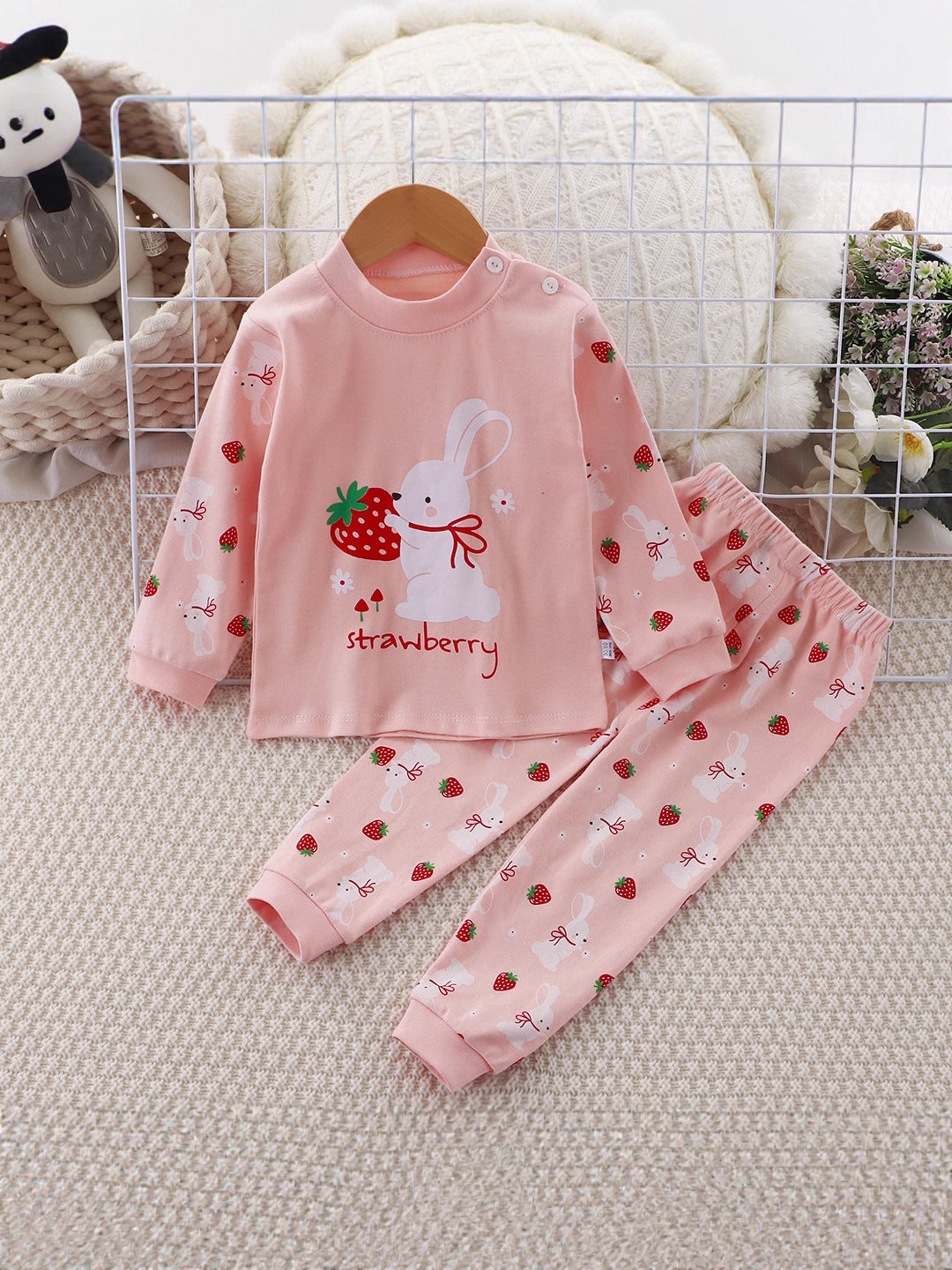 2-Piece Pajamas Set with Long-Sleeve Top and Pants for Boys and Girls | Adorable Soft Cotton Nightwear and Sleepwear Set
