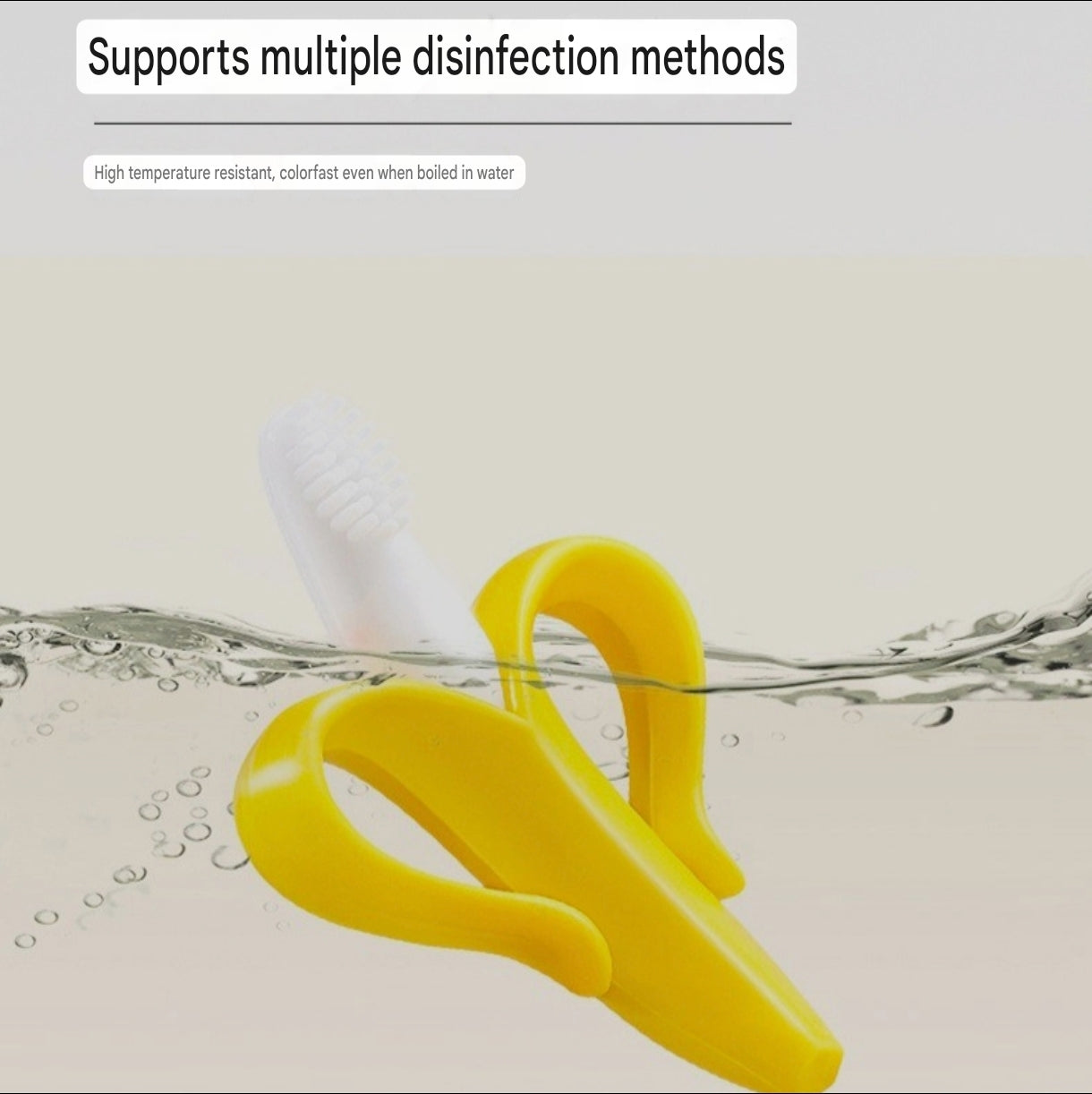 Flexible Banana-Style Giraffe Silicone Baby Teether | BPA-Free Silicone Teether for Teething Relief