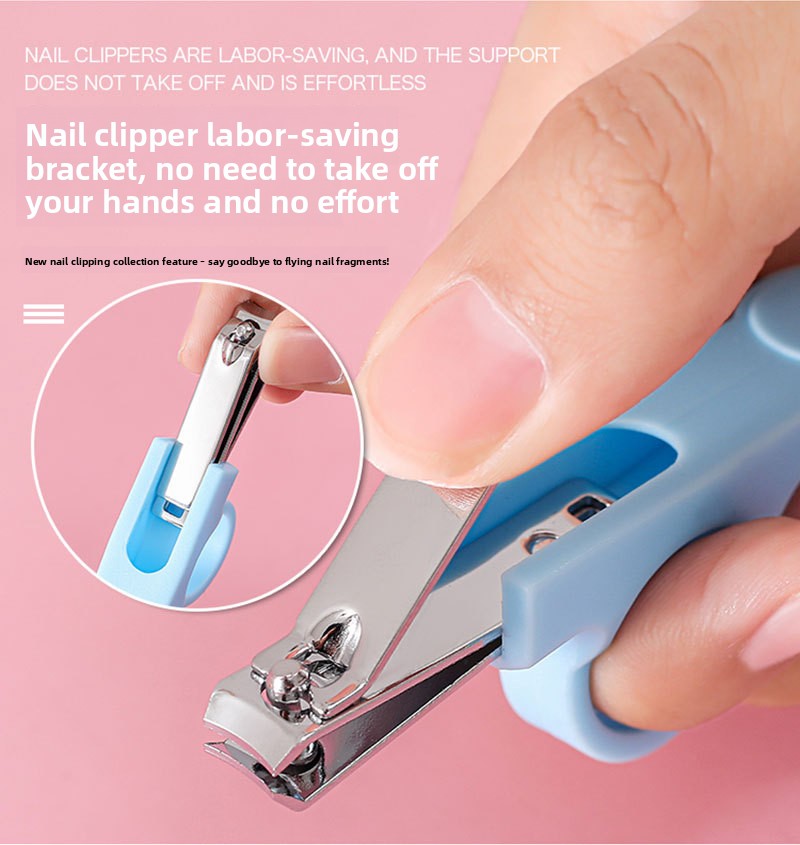 6-Piece Baby Care and Grooming Kit with Hair Brush, Comb, Safety Scissors, Nail Clipper, Nail File, and Nail Clipper Sheath