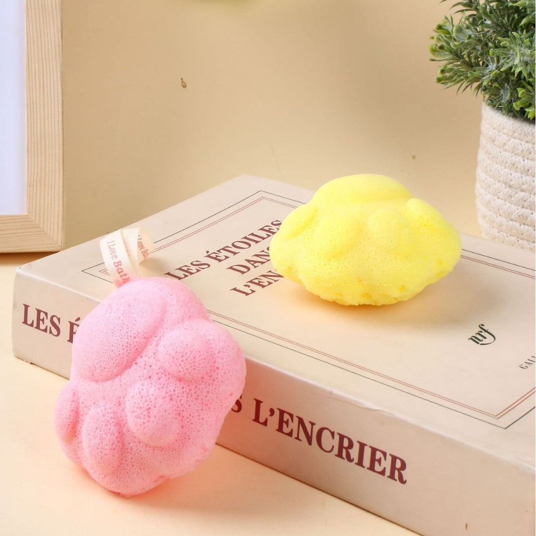 Cute Paw-Shaped 3D Baby Bath Sponge