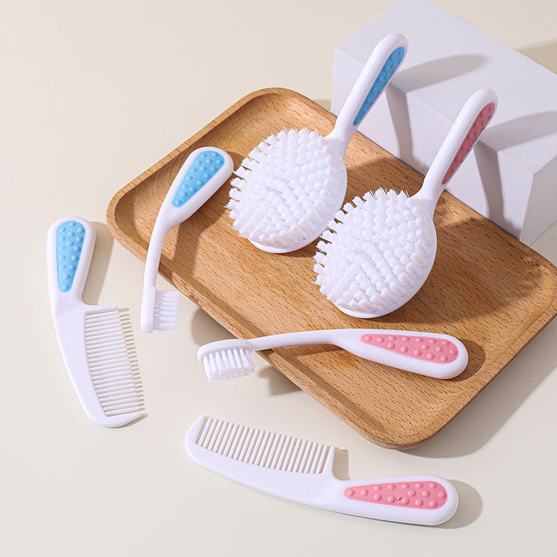3-Piece Baby Grooming and Oral Care Set with Hair Brush, Gentle Comb, and Training Toothbrush | Baby Hair and Oral Care Set