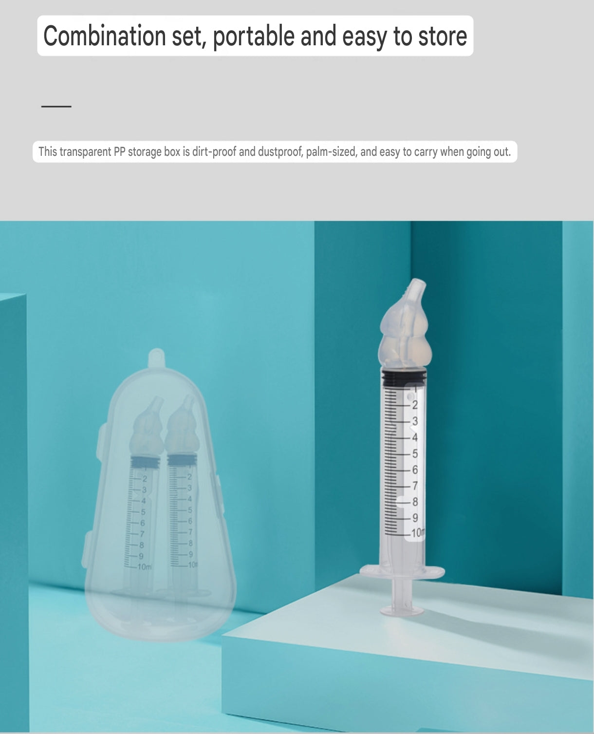 Syringe-Style Baby Nasal Irrigators (10ml) | Silicone Nose Cleaner Syringe for Babies, Toddlers and Infants