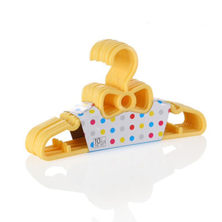 Bow-Knot Plastic Hanger for Babies and Kids Clothes (0-4 years, 10 pieces per pack)