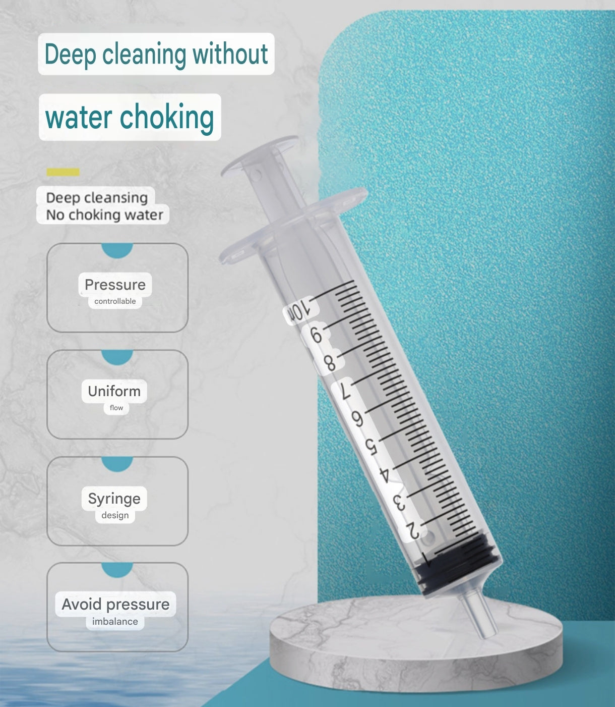 Syringe-Style Baby Nasal Irrigators (10ml) | Silicone Nose Cleaner Syringe for Babies, Toddlers and Infants