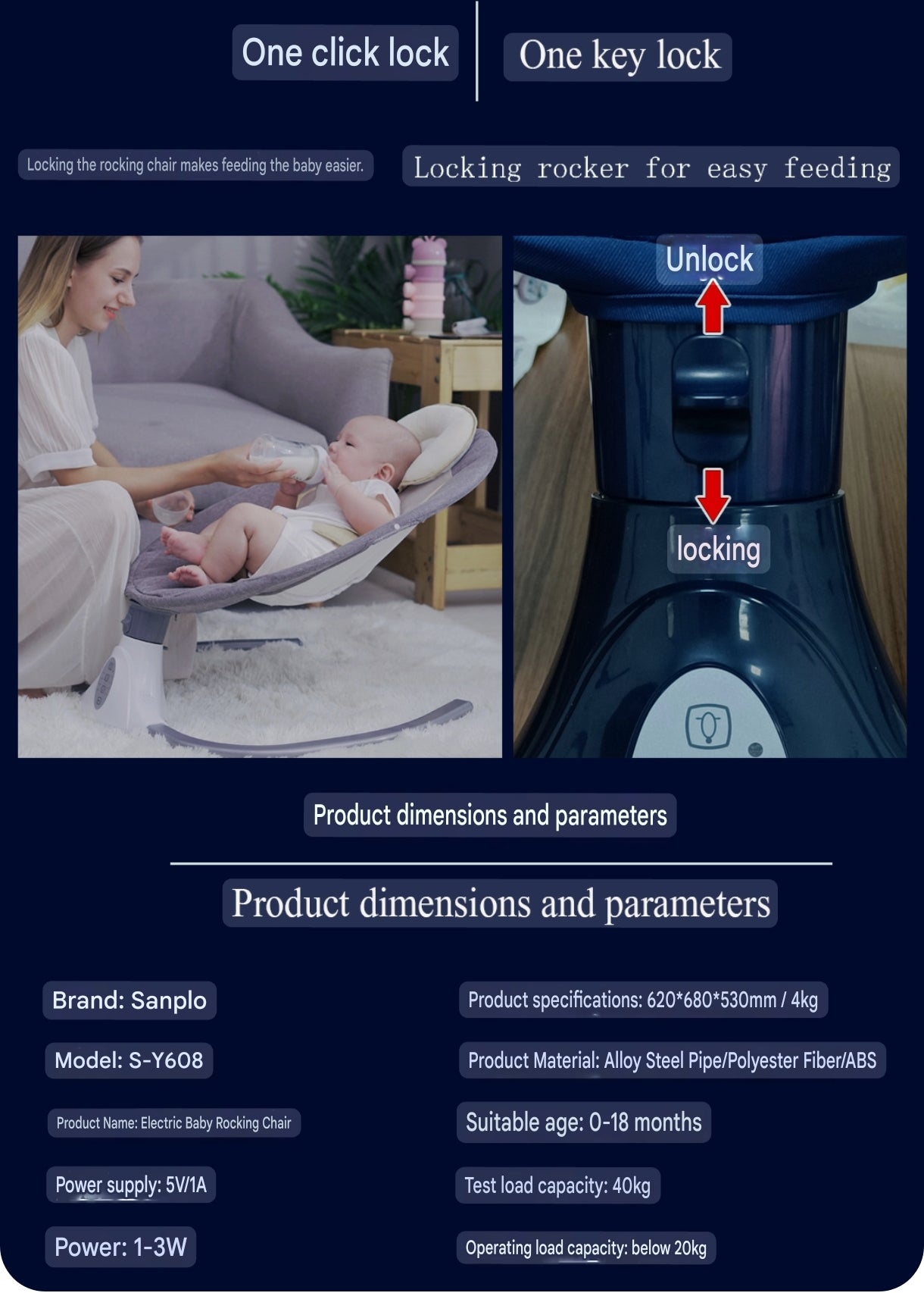 Smart Electric Baby Swing and Rocking Chair with Remote Control and Mosquito Net (0-18 months) | Baby Electric Cradle