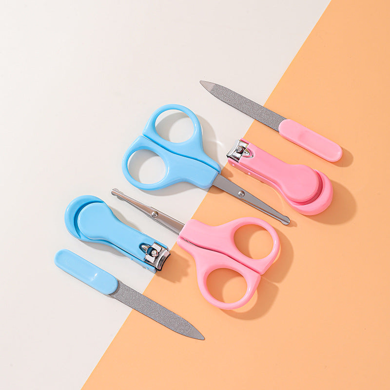 3-Piece Baby Nails Care Set with Nail Clippers, Nail Scissors, and Nail File