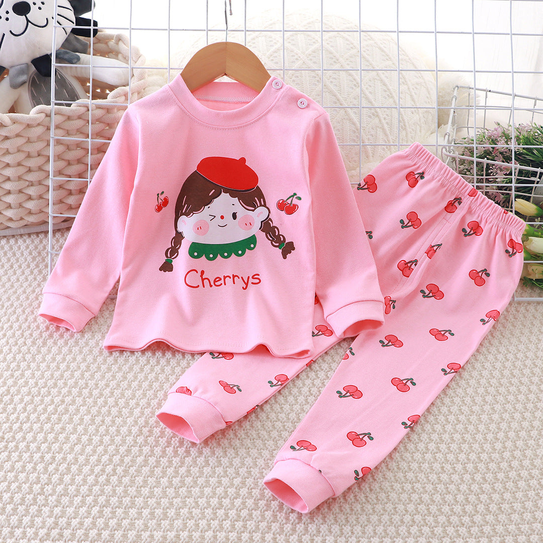 2-Piece Pajamas Set with Long-Sleeve Top and Pants for Boys and Girls | Adorable Soft Cotton Nightwear and Sleepwear Set