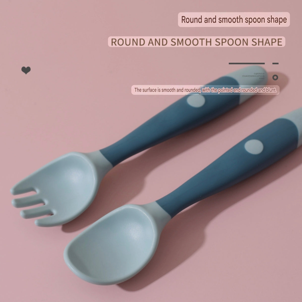 Bendable Baby Spoon and Fork Set | Silicone Cutlery Training Set for Babies