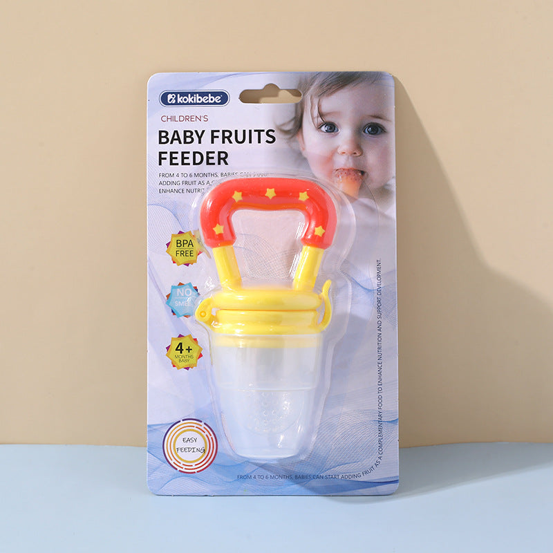 Baby Fruits Feeder Pacifier (4+ months) | Soft Silicone and BPA-Free for Fruit Feeder for Weaning and Teething