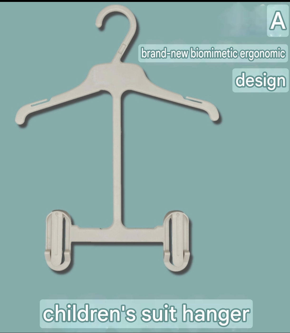 2-in-1 Children’s Clothes Set Hanger for Tops and Pants | Kids Suit and Outfit Hanger