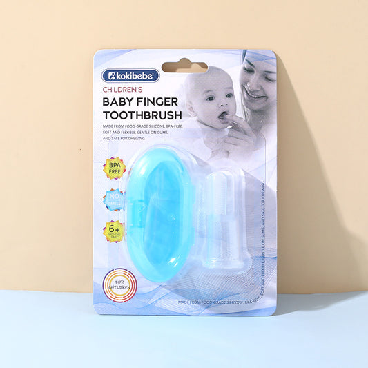 Silicone Baby Finger Toothbrush (6+ months) | BPA-Free Baby Finger Brush for Oral Hygiene