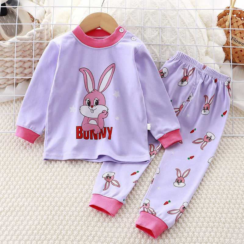 2-Piece Pajamas Set with Long-Sleeve Top and Pants for Boys and Girls | Adorable Soft Cotton Nightwear and Sleepwear Set
