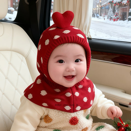 Cute Baby Christmas Troop Hat (8 months - 4 years old, 46-52cm head circumference) | Adorable Head Warmer for Baby Girls