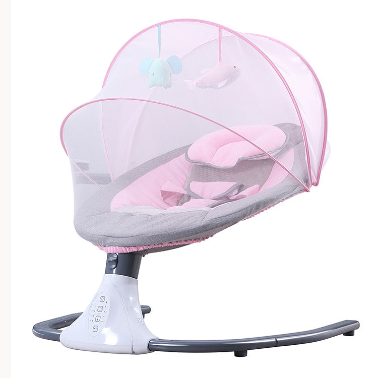 Smart Electric Baby Swing and Rocking Chair with Remote Control and Mosquito Net (0-18 months) | Baby Electric Cradle